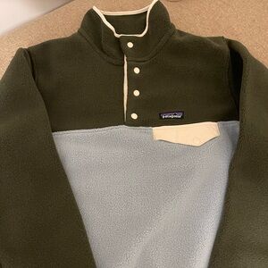 Patagonia Lightweight Synchilla Snap-T Pullover in Thermal Blue Size Medium NWT